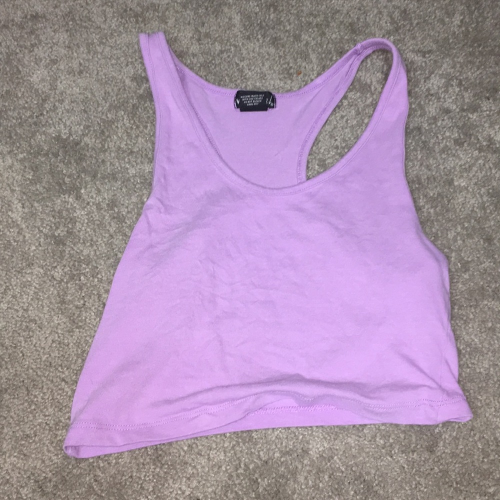 Light purple crop top